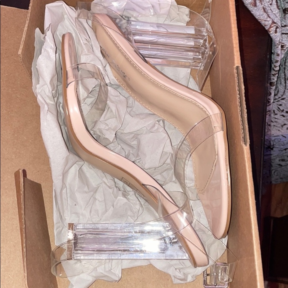 Public Desire Clear Strap Heels
